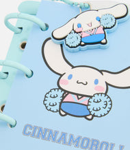 Mini Cinnamoroll Notebook with Keychain – Sparkly PVC Folder