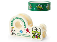 Sanrio Keroppi Frog Tape Dispenser with Decorated Tape