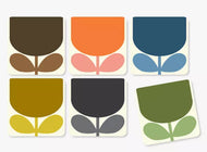 Orla Kiely Set of 6 Coasters – Block Flower Design