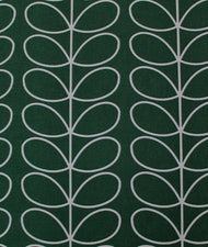 Orla Kiely Large Linear Stem  Cushion & Cover - Dark Green Evergreen