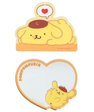 Sanrio Pompompurin Mobile Phone Stick-On Mirror and Acrylic Accessory