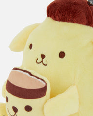 Pompompurin Plush Toy Holding Pudding Cup – Sanrio Licensed