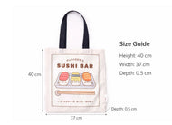 Pusheen Sushi Canvas Tote Bag