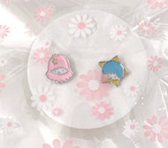 Little Twin Stars Metallic Earrings for Pierced Ears