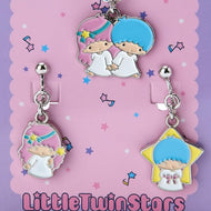 Sanrio Metallic Accessory Set Necklace & Clip-On Earrings - Little Twin Stars