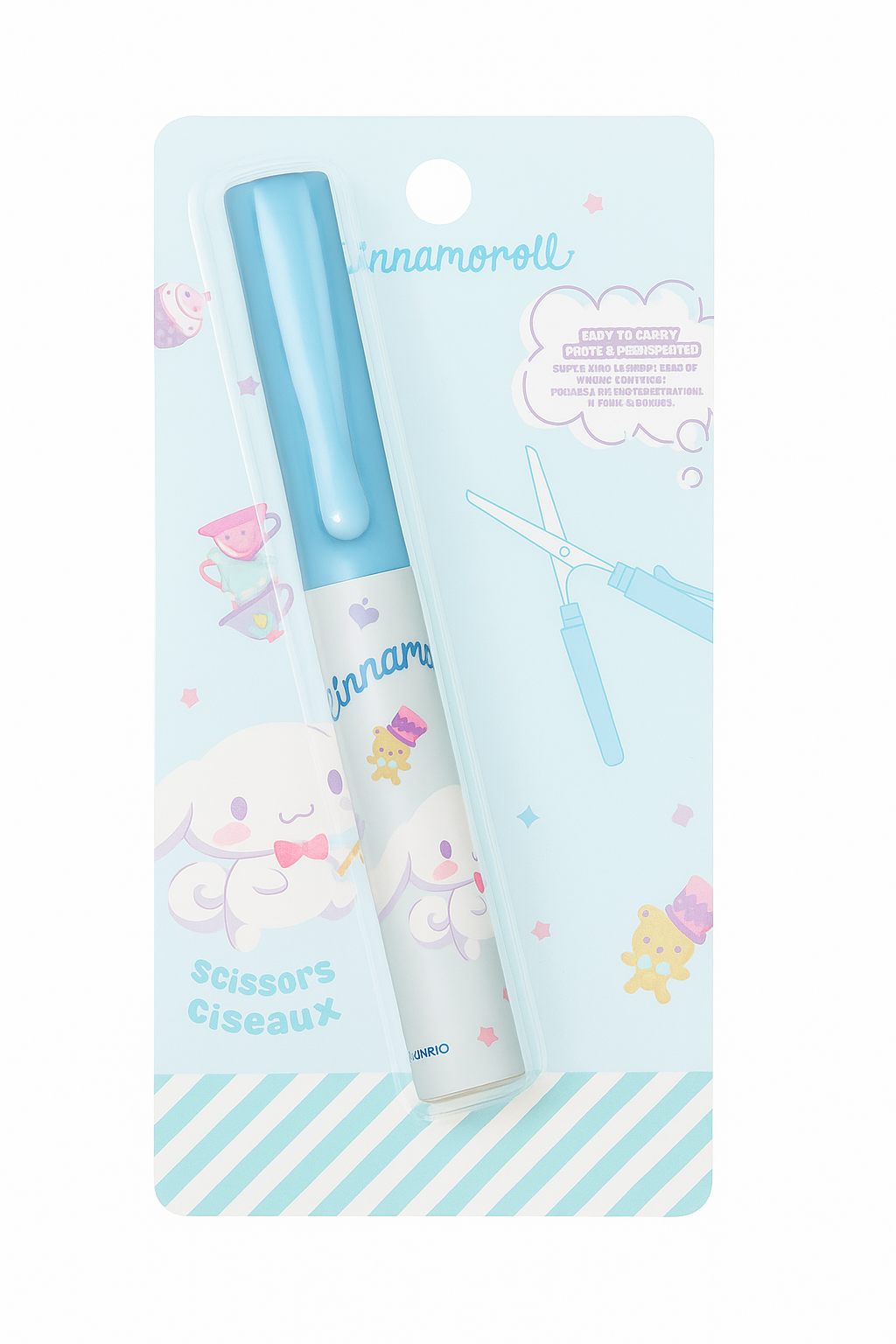 Cinnamoroll Pen-Style Compact Scissors with Protective Cap