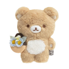 San-x Fluffy Rilakkuma with Flower Basket Plush