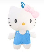 Hello Kitty Mascot Keychain Clip On Plush - Blue