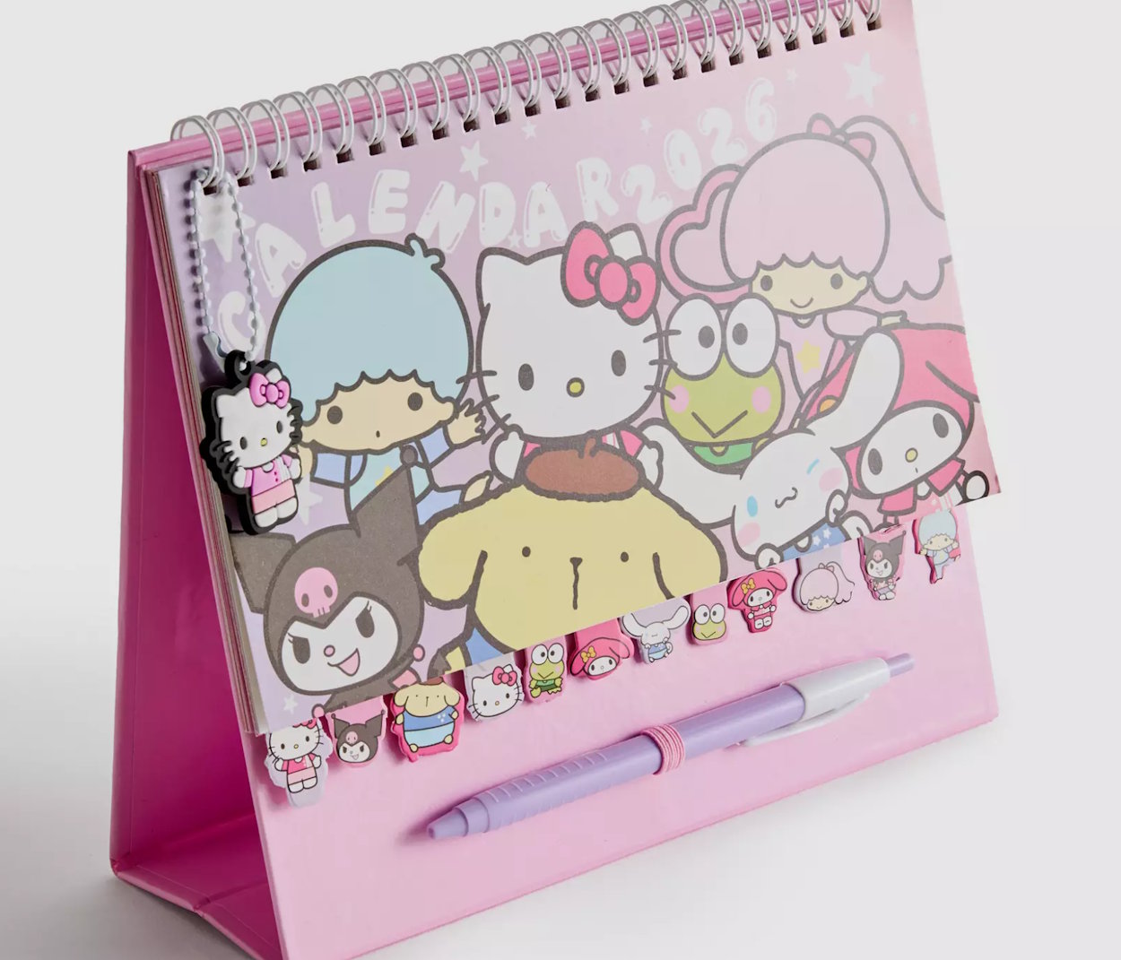 Hello Kitty & Friends Desk Calendar 2026 with Accessories