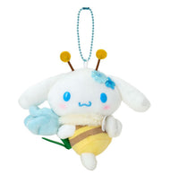 Cinnamoroll Bee Mascot Plush Keychain Sanrio Flower Loving Bee