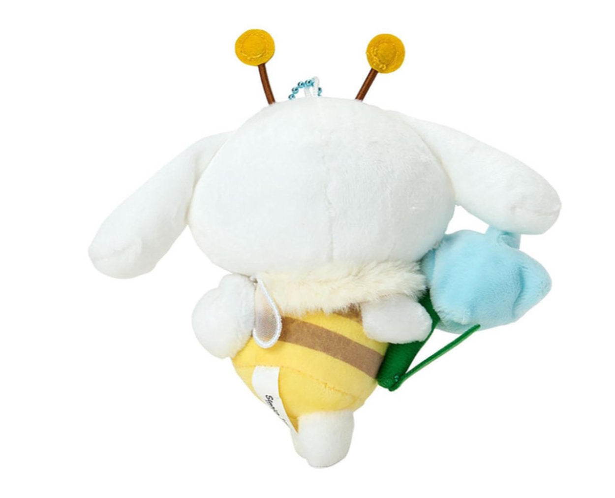 Cinnamoroll Bee Mascot Plush Keychain Sanrio Flower Loving Bee