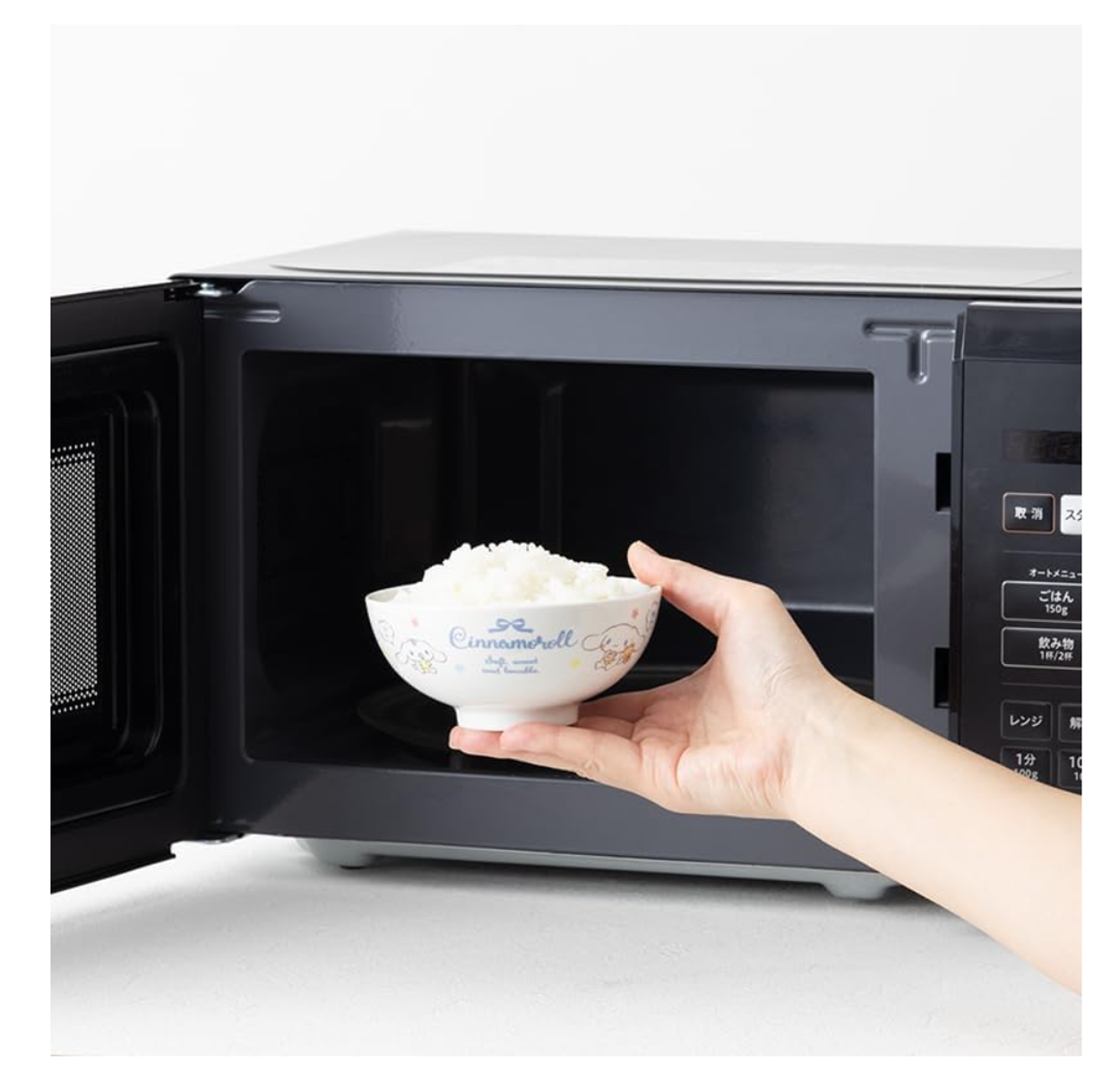 cinnamoroll bowl going into microwave