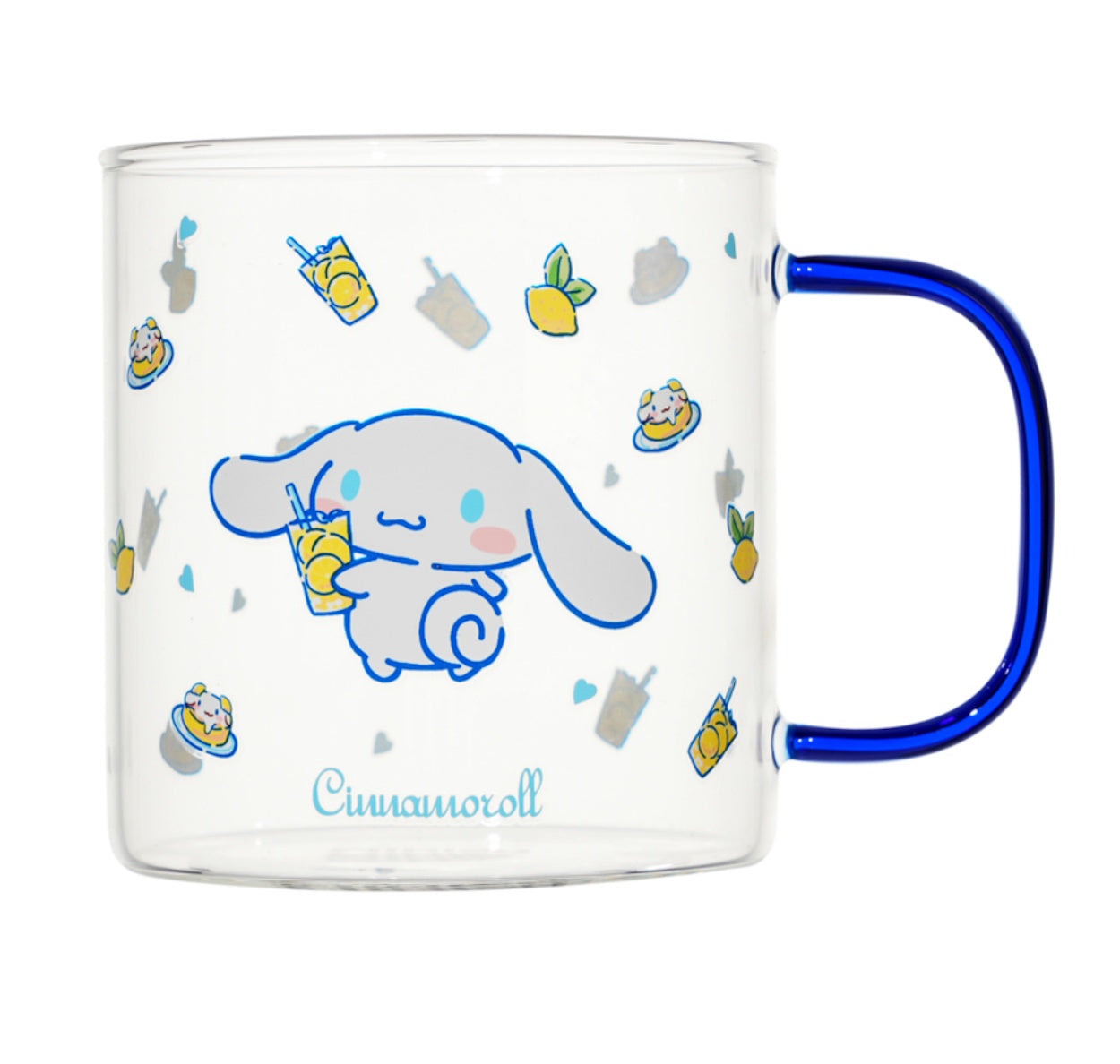 Cinnamoroll Glass Mug – 420ml Cute Sanrio Drinkware