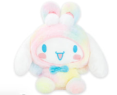 Sanrio Fluffy Bunny Rainbow Cinnamoroll Plush