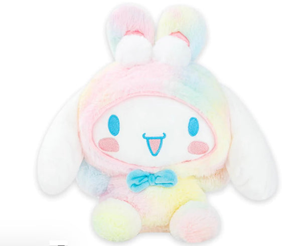 Sanrio Fluffy Bunny Rainbow Cinnamoroll Plush