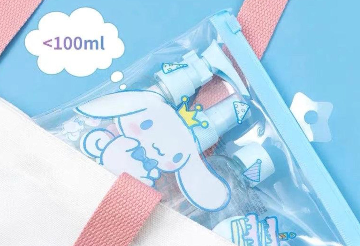 cinnamoroll travel bottles 100ml size