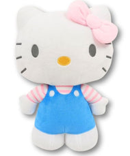 EXTRA LARGE Hello Kitty Original Style Dungaree Plush Soft Toy (50 cm) - Blue