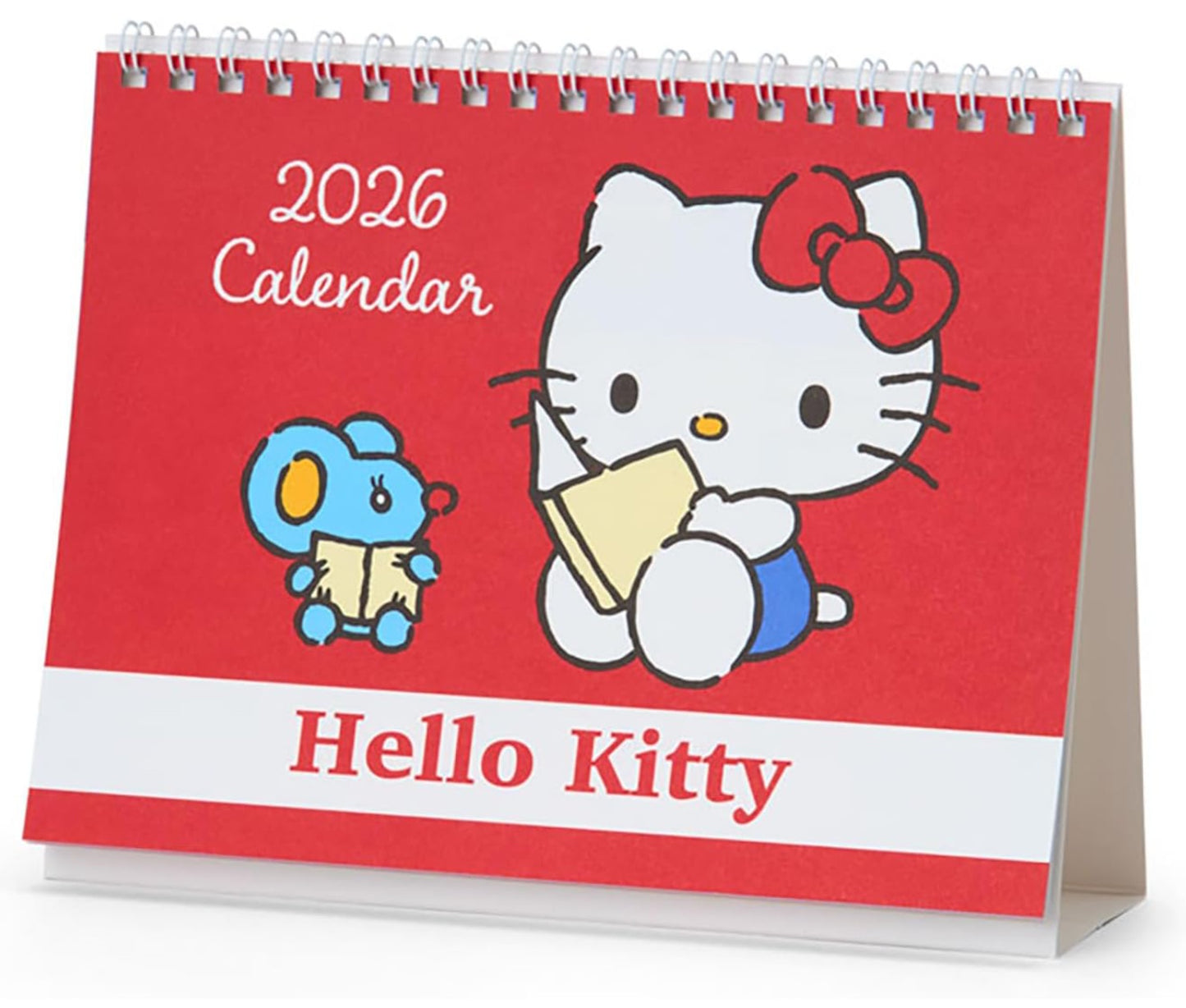 Sanrio Hello Kitty Desk Calendar 2026 with monthly planner pages