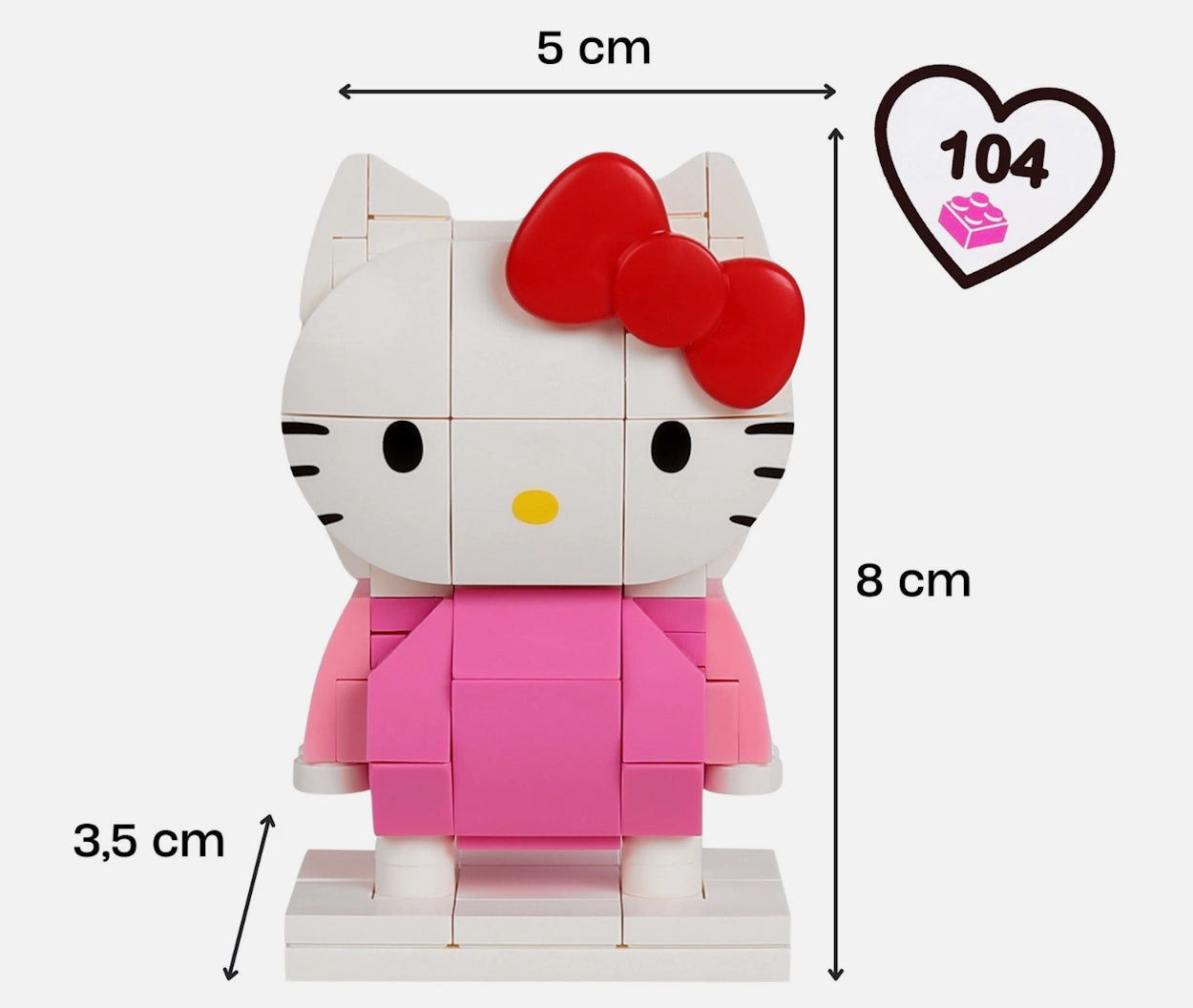Hello Kitty  Building Block Set - 104 Pieces