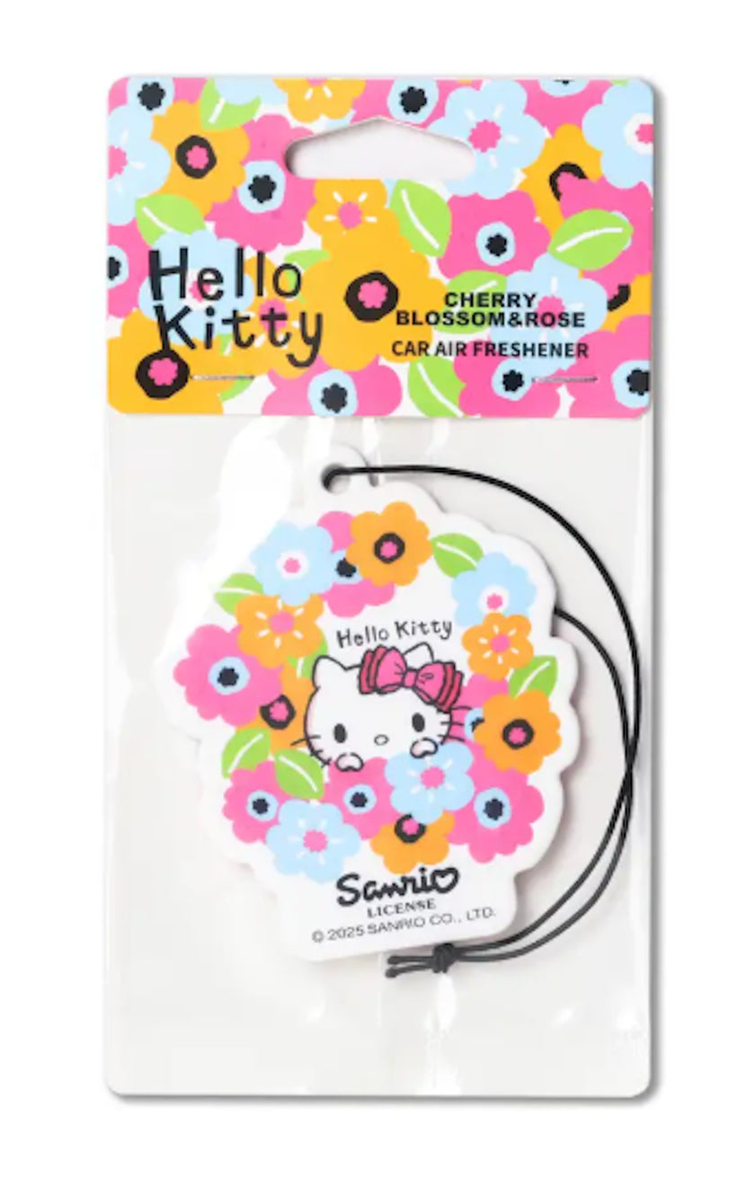 Hello Kitty Hanging Car Air Freshener – Cherry Blossom & Rose