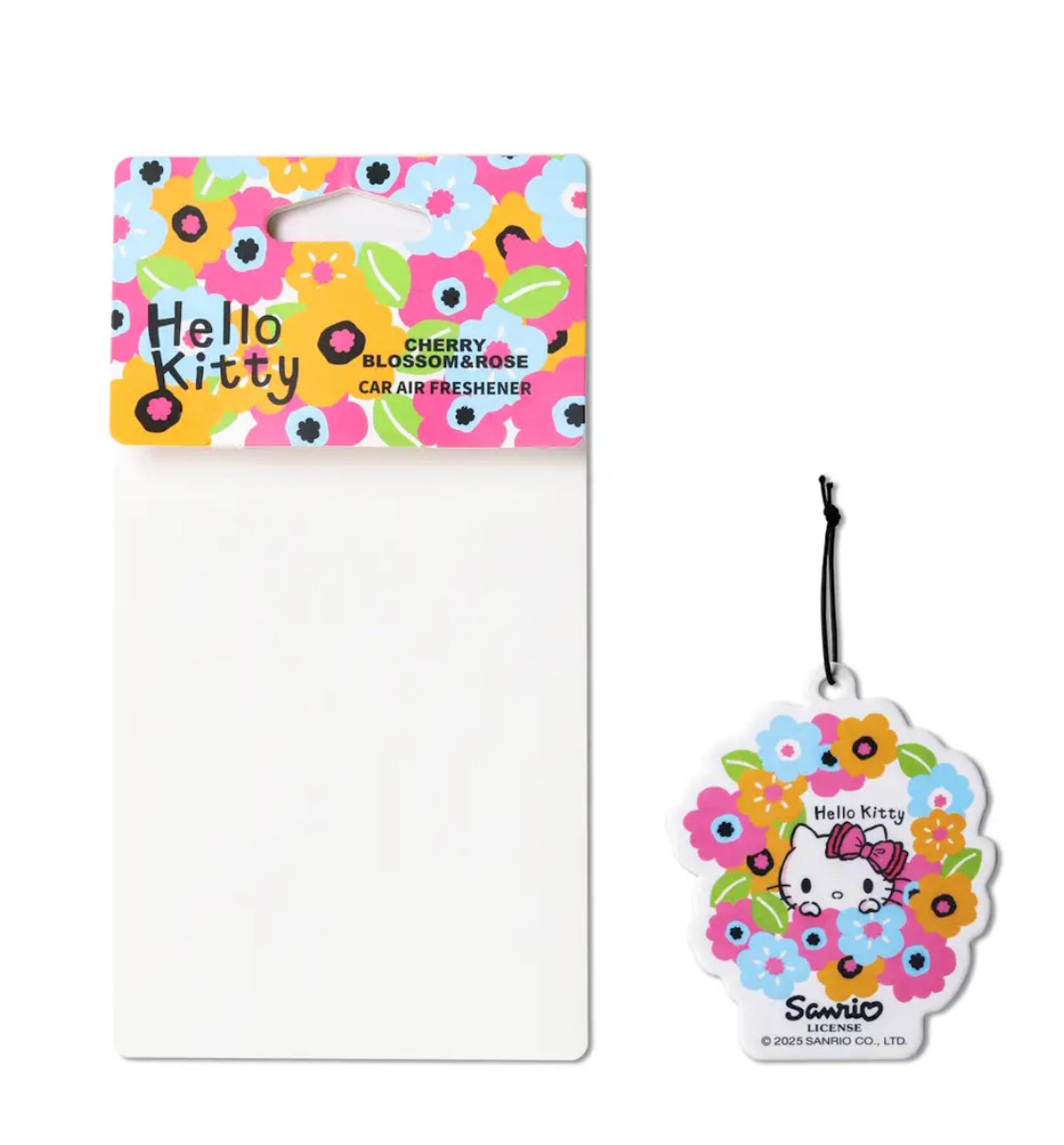 Hello Kitty Hanging Car Air Freshener – Cherry Blossom & Rose