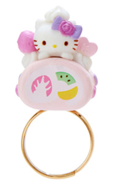 Sanrio Sweet Cakes Adjustable Ring with Gift Case (Various Characters)