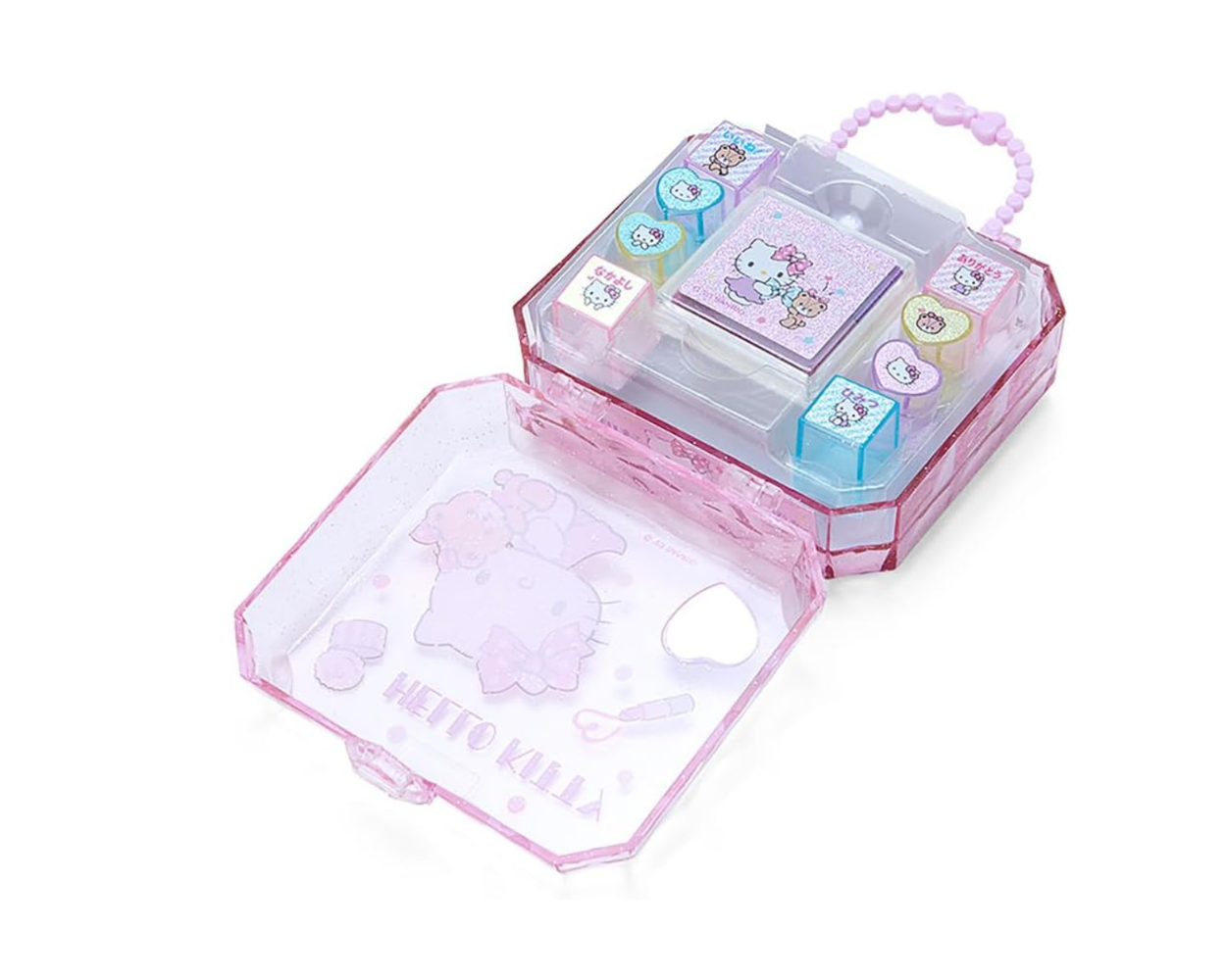 Hello Kitty Stamp Set Sanrio Stamp Kit in Carry Case