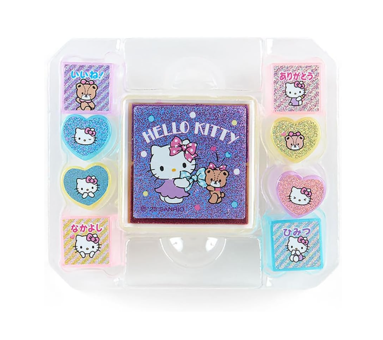 Hello Kitty Stamp Set Sanrio Stamp Kit in Carry Case