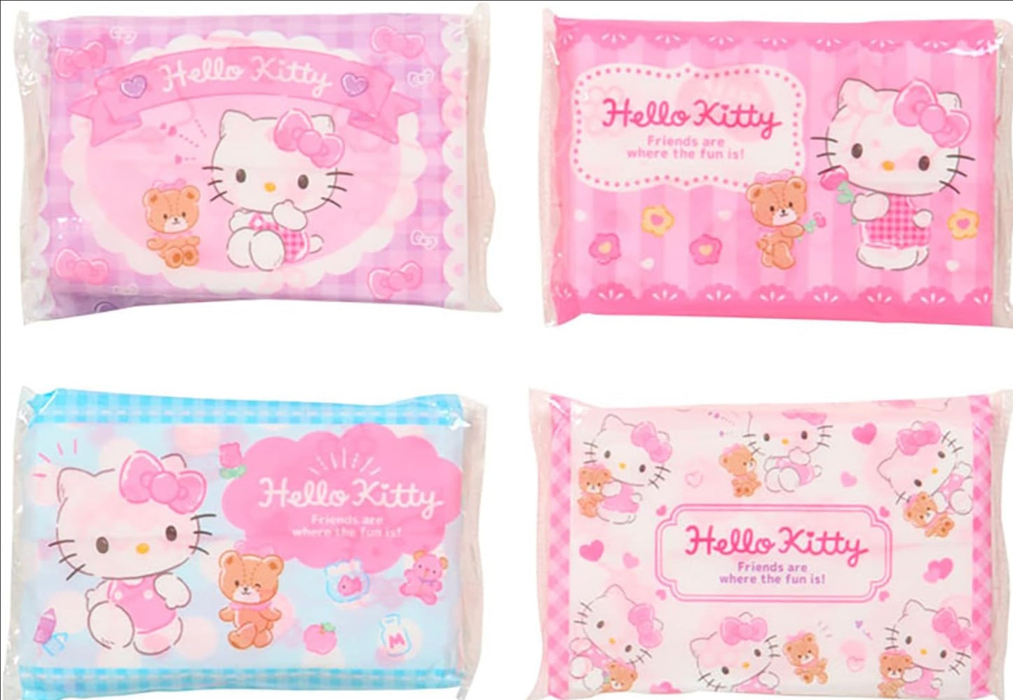 Hello Kitty tissues pack of 8 Sanrio travel tissues