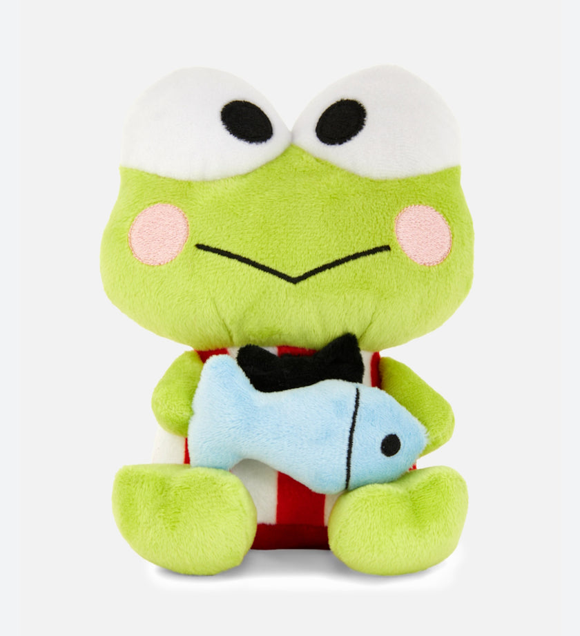 Keroppi Plush Toy - Holding Fish
