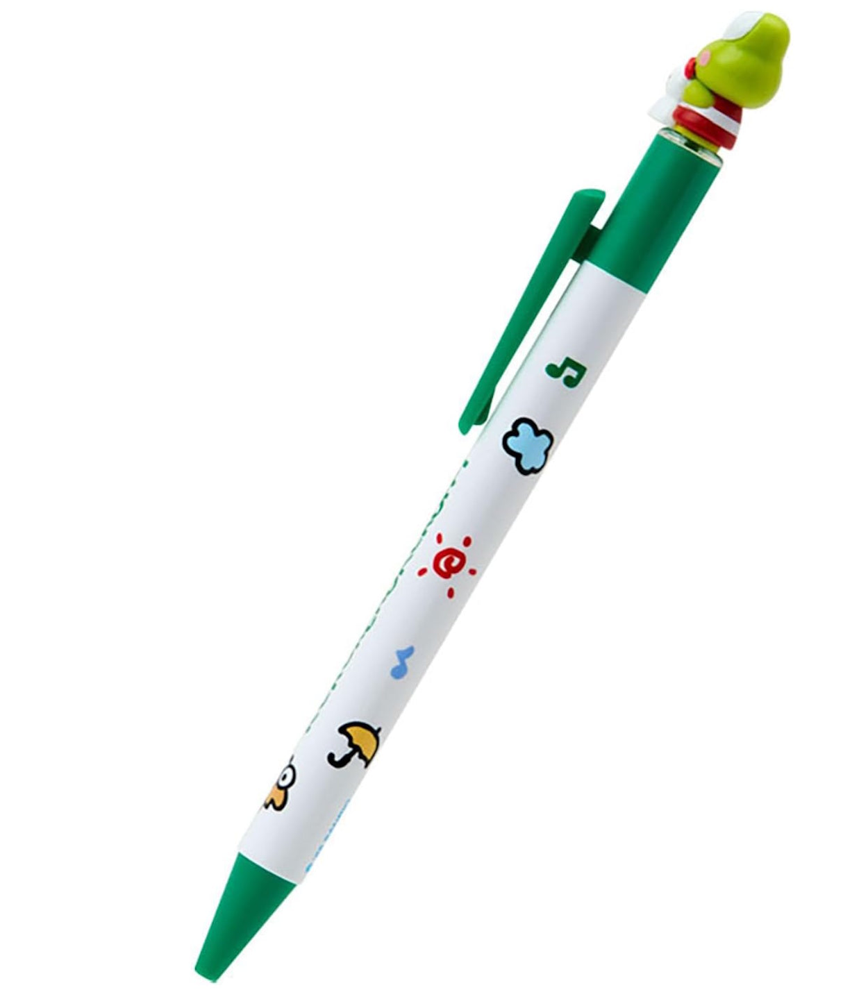 keroppi ballpoint pen with 3d topper side view