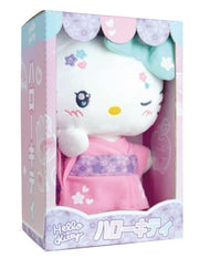 Hello Kitty Pink Kimono Boxed Plush 22cm