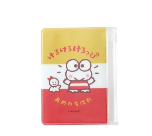 Sanrio Character Vinyl/Plastic Card Case - Keroppi