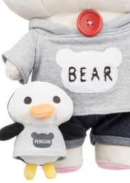 Large Korilakkuma San-X Original  Plush - Hoody & Red Beanie