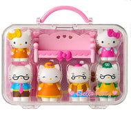 Hello Kitty Family Figure Playset with Carry Case Sanrio Accessories Toy Set