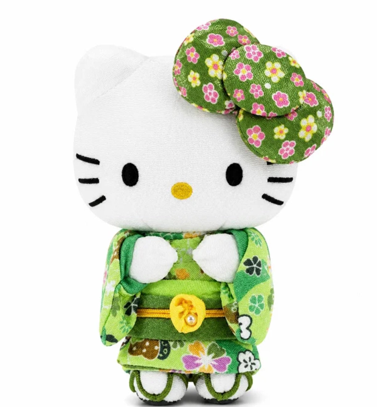 Hello Kitty Matcha Green Silk Style Kimono Plush