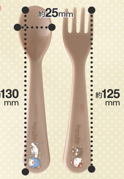 Sanrio Baby Antibacterial Spoon & Fork Set