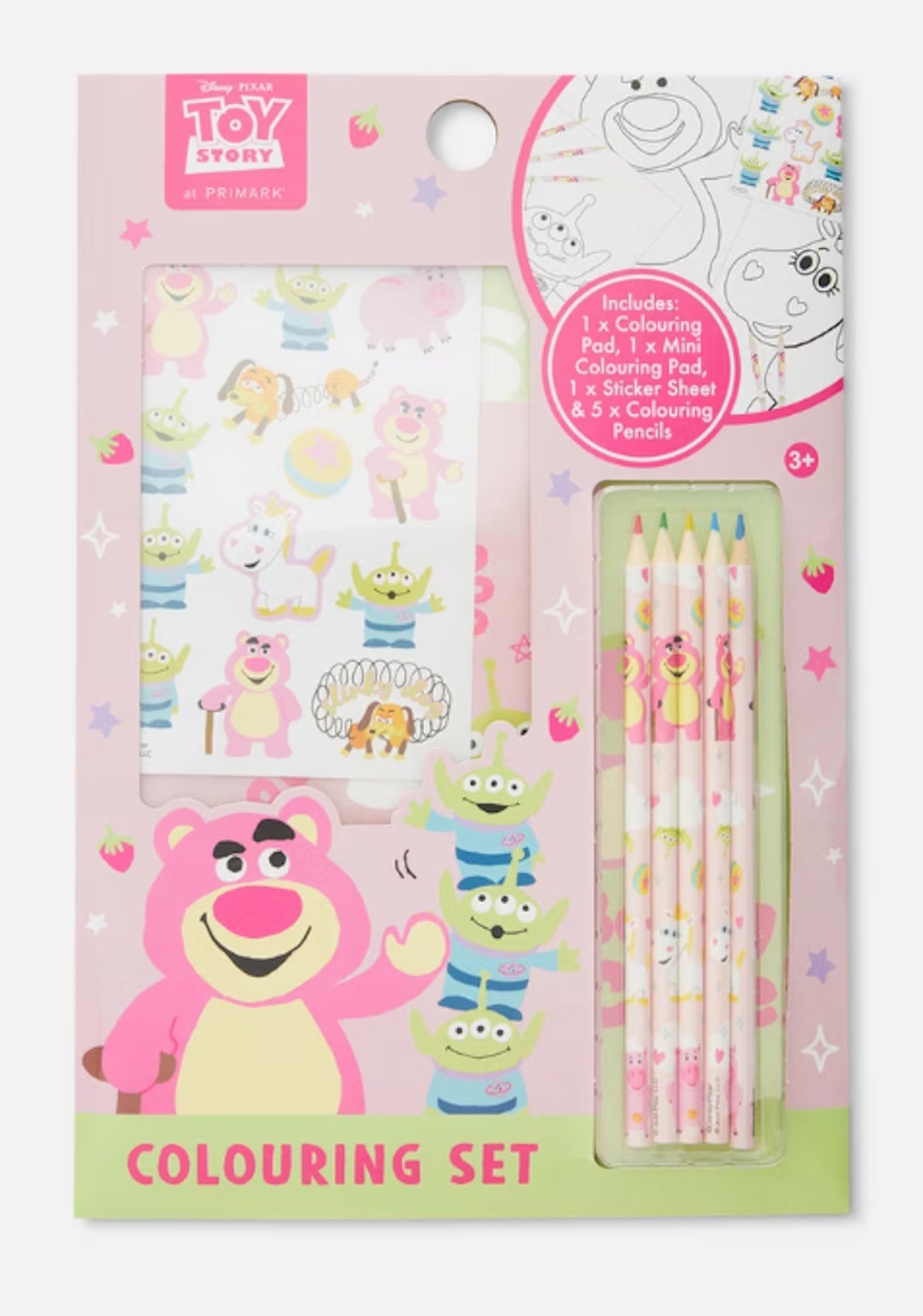 Lotso Toy Story Colouring Book Set