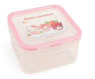 Sanrio Mix Characters Hello Kitty Pink Clip-Lock Food Storage Container