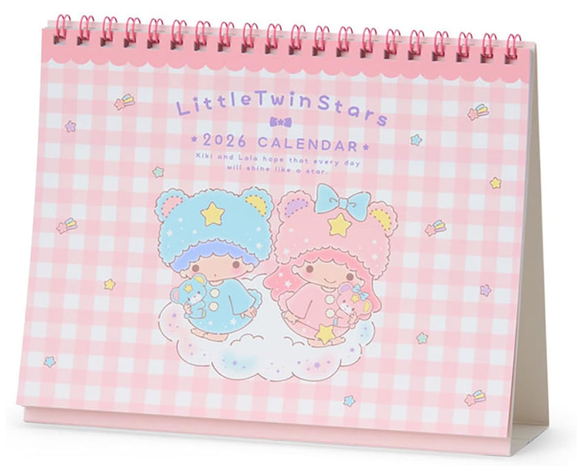 Little Twin Stars Desk Calendar 2026
