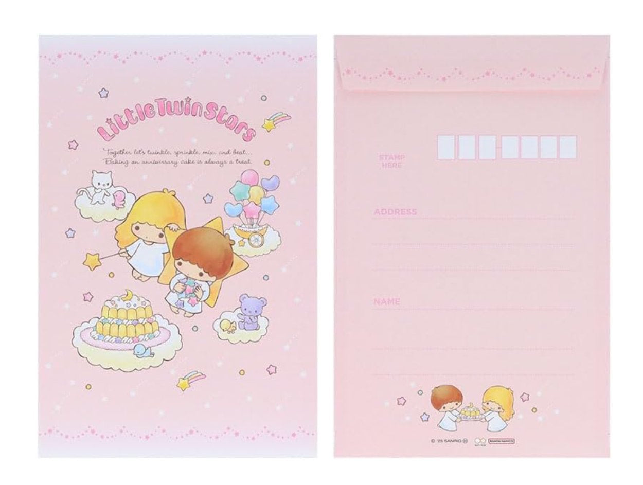 Little Twin Stars Letter Set Sanrio Kiki Lala Writing Paper Envelope Set