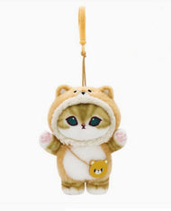Mofusand Bear Costume Cat Plush Keychain 9cm