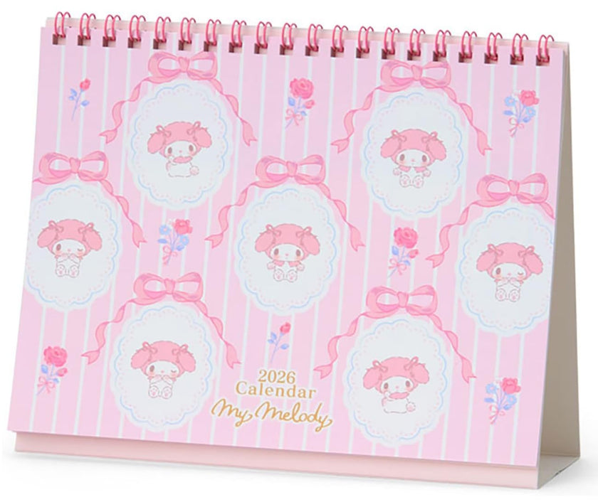 My Melody Desk Calendar 2026