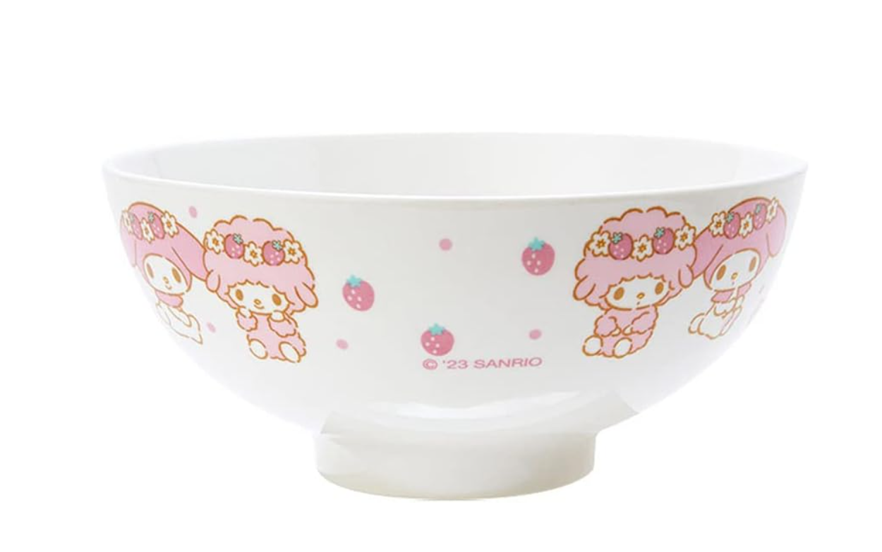 my melody ceramic bowl showing cute back view