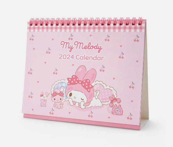 Sanrio My Melody Desk Calendar 2024  with Stickers
