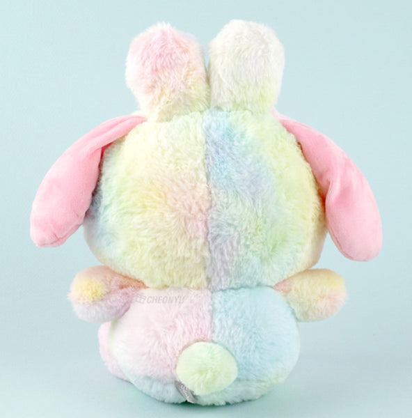Sanrio Fluffy Bunny Rainbow My Melody Plush