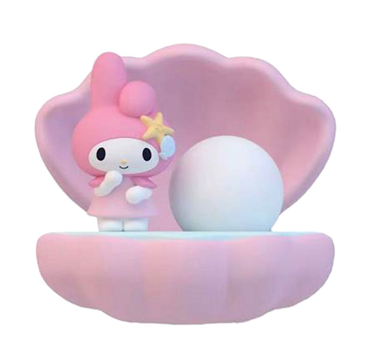My Melody shell LED night light with pearl-style glowing bulb