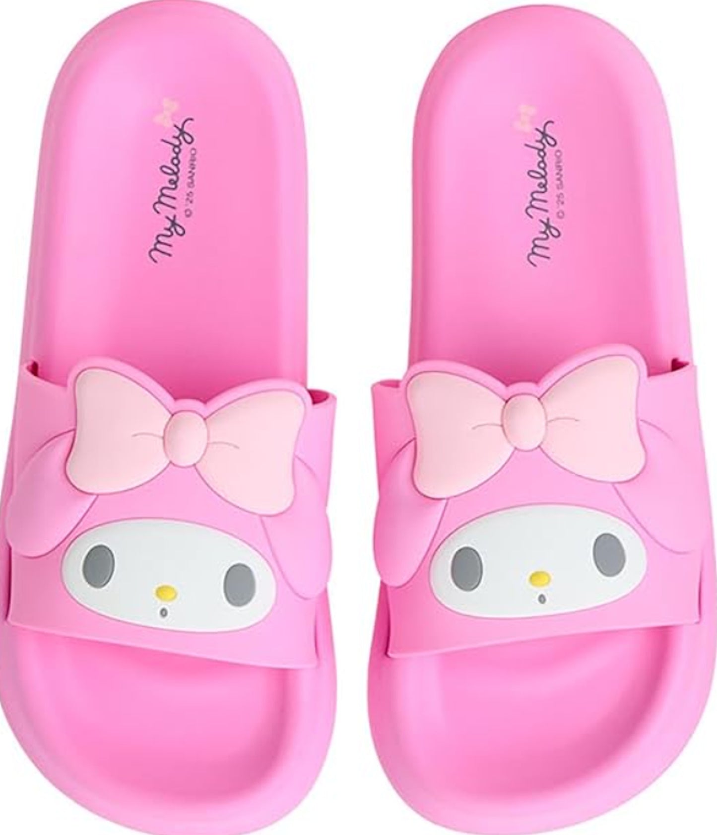 Sanrio My Melody slippers kawaii face design pink
