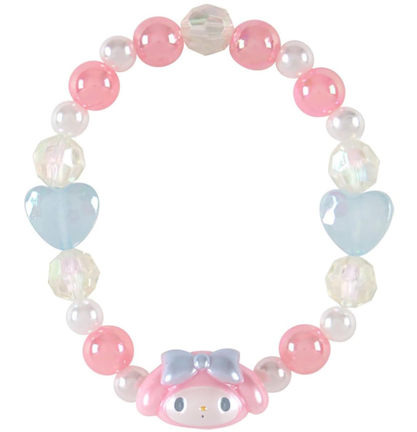 My Melody Beaded Bracelet Sanrio Pink Pastel Elastic Bracelet