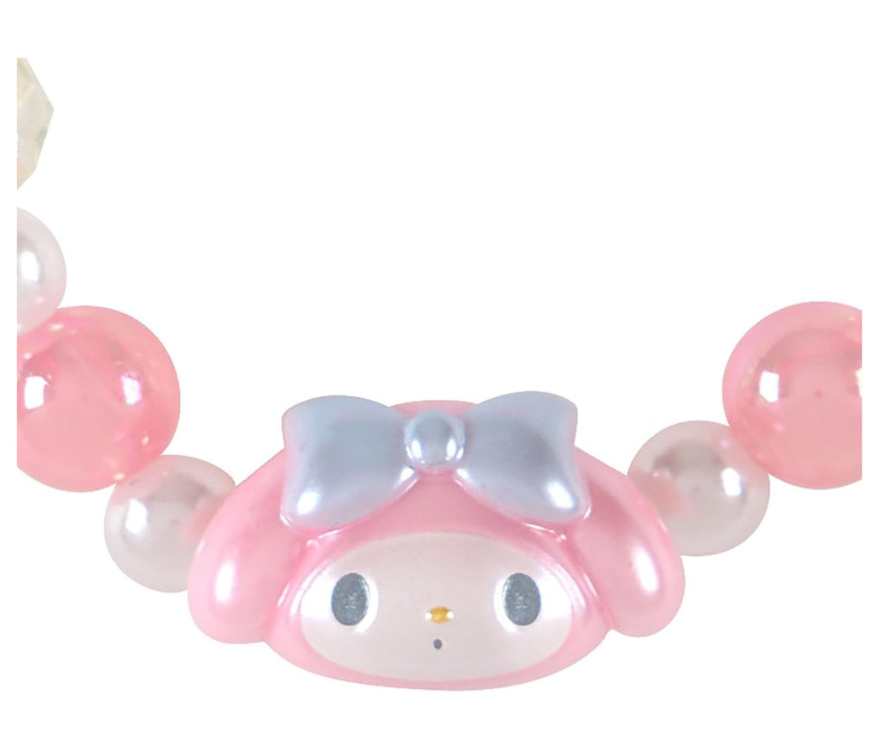 My Melody beaded bracelet Sanrio pink pastel close up